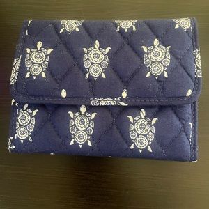 Vera Bradley navy blue sea turtle wallet